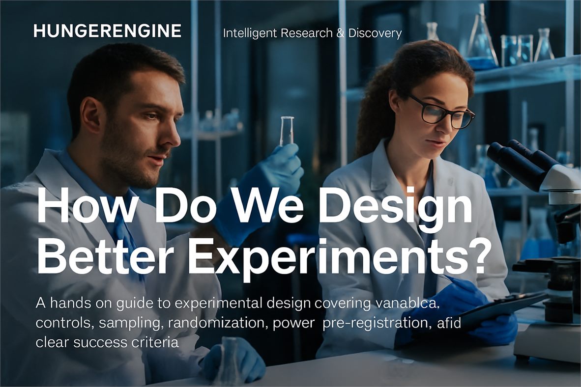 How Do We Design Better Experiments?