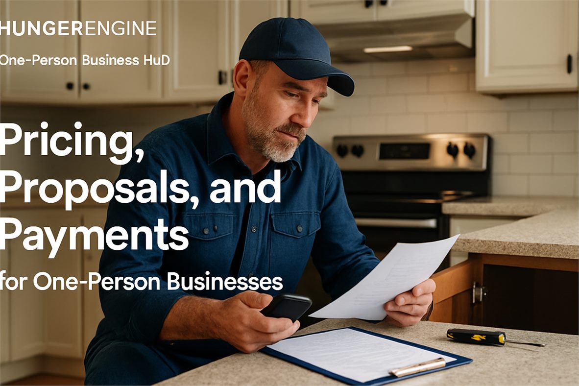 Pricing, Proposals, and Payments for One-Person Businesses